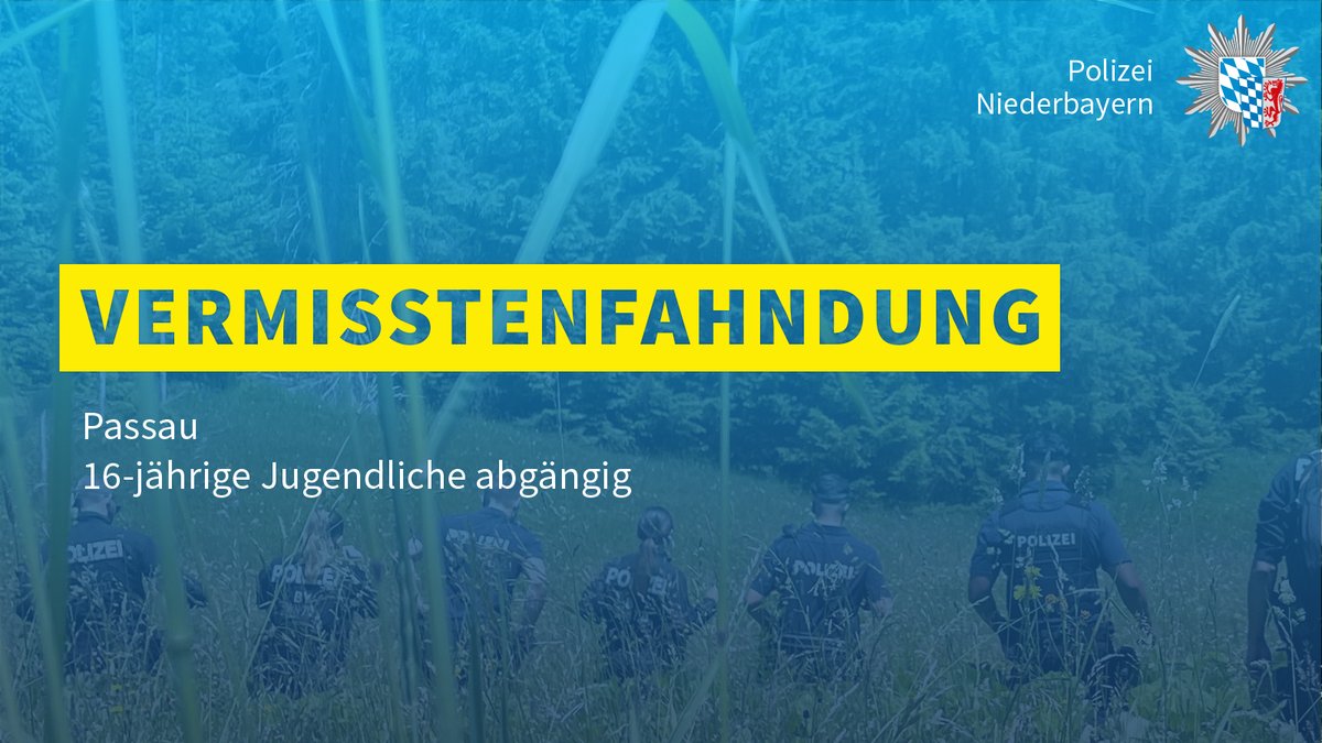 polizeiNB's tweet photo. Seit dem 10.07.2025 wird eine 16-Jährige aus dem Raum #Passau vermisst. Sie wurde zuletzt im Stadtteil #Heining/Passau gesehen und könnte sich in einer psychischen Ausnahmesituation befinden.
Lichtbild + Personenbeschreibung:
▶️ https://t.co/9EuZivX1MP
Hinweise: 0851/9511-0. https://t.co/B4JWbbQjAN