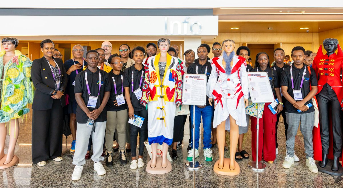 At the 14th IAS Conference held at the Kigali Convention Center,our Fashion Design students showcased 12 stunning garments under the HIV Unwrapped Project.We were honored by the presence of the State Minister of Youth &amp;Arts Promotion &amp; received overwhelming support from guests.
