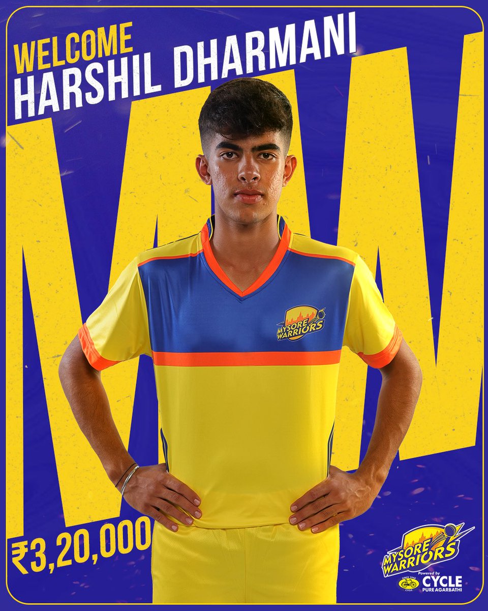 Locked in. And we are suuuper excited to have Harshil Dharmani back 🔥