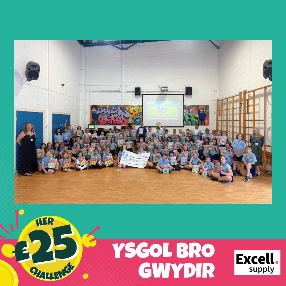 St David's Hospice | Hosbis Dewi Sant (@stdavidshospice) on Twitter photo THANK YOU to the students at <a href="/YsgolBroGwydir/">Ysgol Bro Gwydir</a> for taking part in our ยฃ25 Challenge!!
26 groups took part, and have raised a FANTASTIC total of ยฃ๐ฏ,๐ฑ๐ฌ๐ฏ.๐ฌ๐ตโญ
Thank you to everyone involved in raising these funds!!
Diolch i bawb a chymerodd rhan yn codi'r arian yma!! THANK YOU to the students at <a href="/YsgolBroGwydir/">Ysgol Bro Gwydir</a> for taking part in our ยฃ25 Challenge!!
26 groups took part, and have raised a FANTASTIC total of ยฃ๐ฏ,๐ฑ๐ฌ๐ฏ.๐ฌ๐ตโญ
Thank you to everyone involved in raising these funds!!
Diolch i bawb a chymerodd rhan yn codi'r arian yma!!