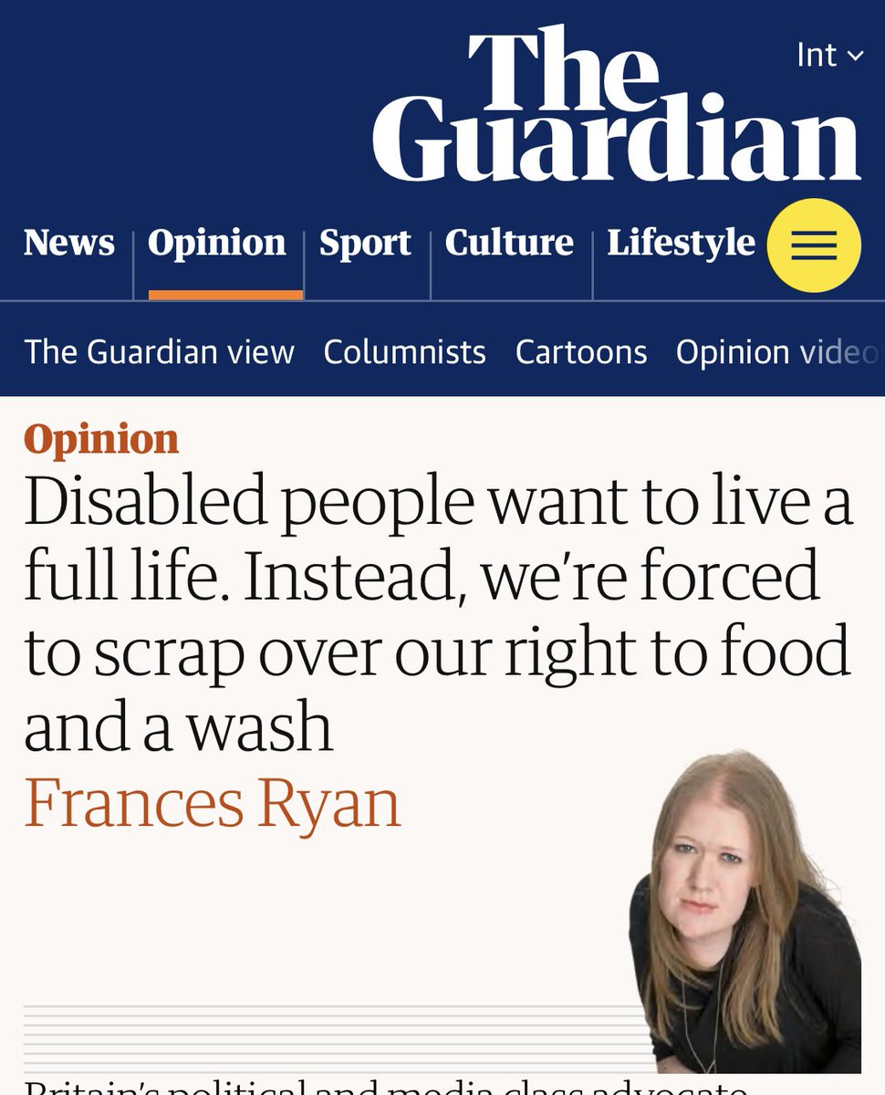 “Few people without disabilities in Britain would settle for an existence of food, heat and a wash. The question is: why should disabled people?”

Disabled people shouldn’t have to prove their worth. 

We shouldn’t be forced to beg for scraps. 

We aren’t worth “less” than others