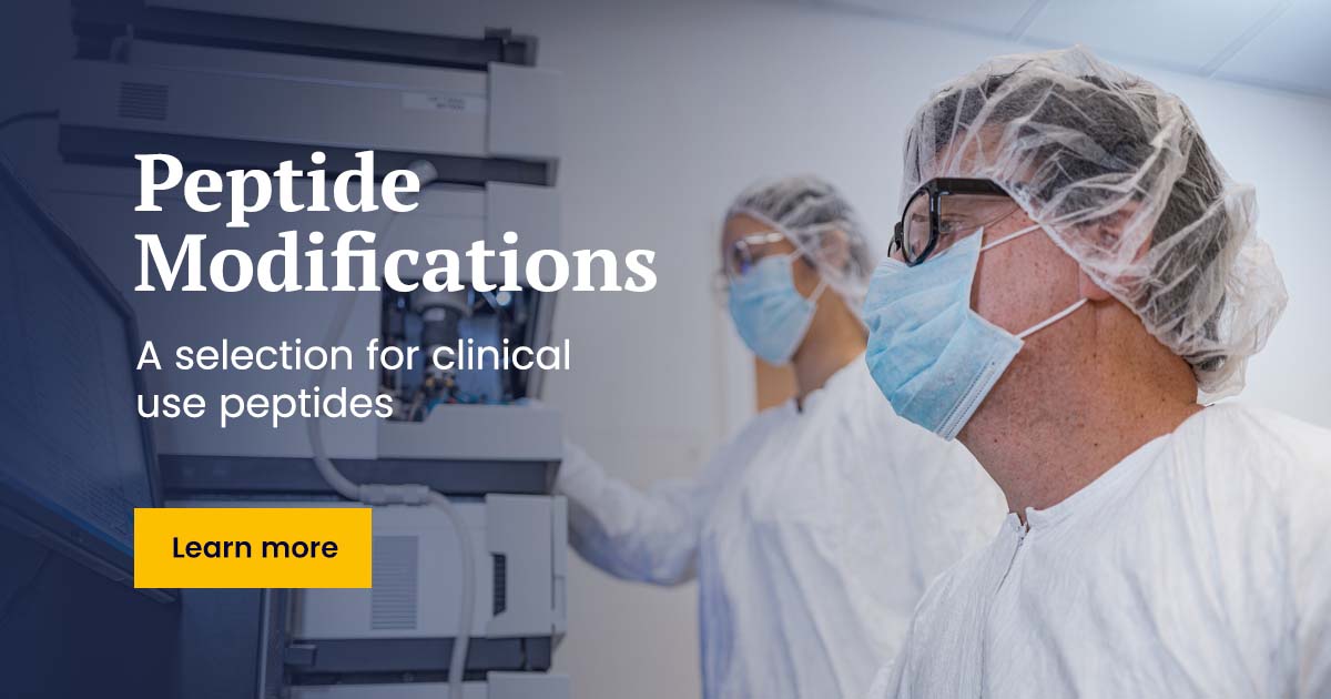 At #Eurogentec, we offer an extensive range of custom peptide modifications to enhance stability, bioavailability, and therapeutic efficacy.

🔗 Discover our expertise: eu1.hubs.ly/H0kLVnq0

#GMPPeptides #Therapeutics #DrugDevelopment #CDMO #PeptideAPI