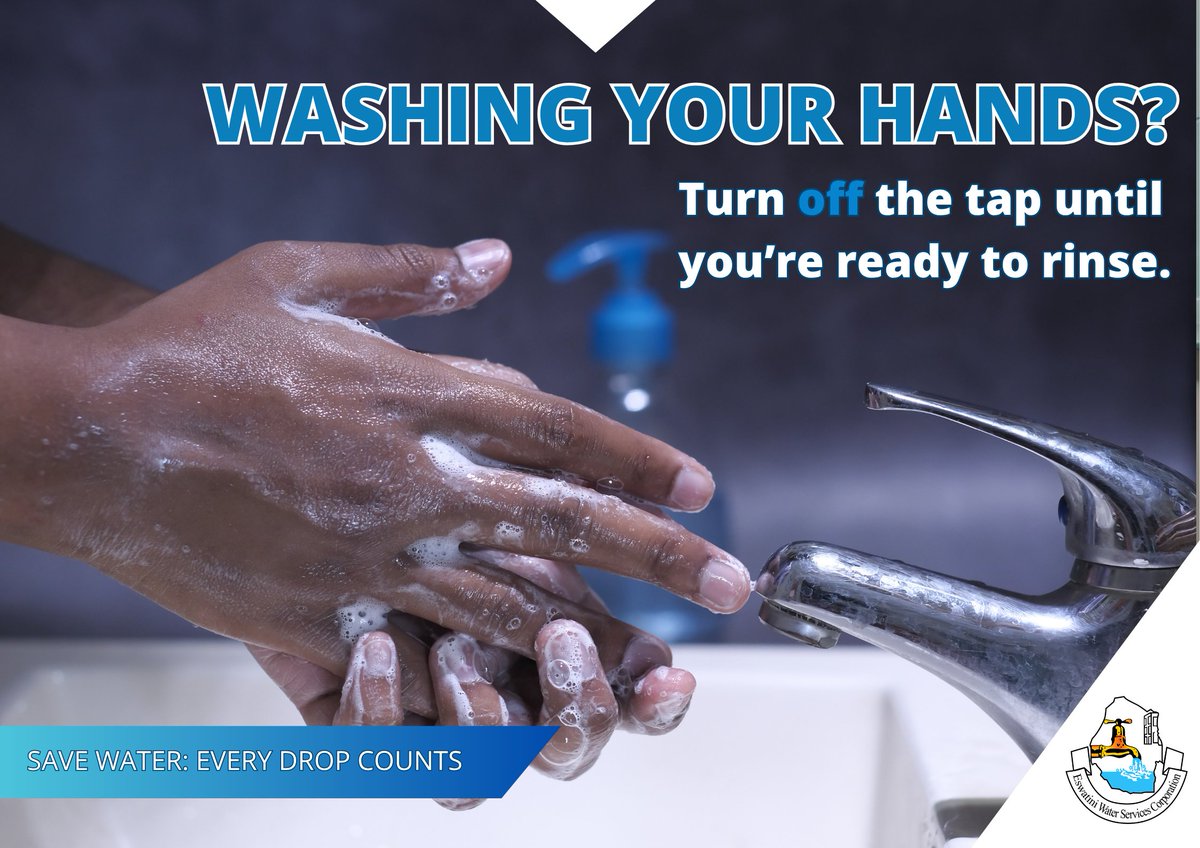 Running the tap whilst washing your hands can waste more than 5 litres of water. Conserve water one mindful splash at a time. #WaterSavingTips #BeWaterWise