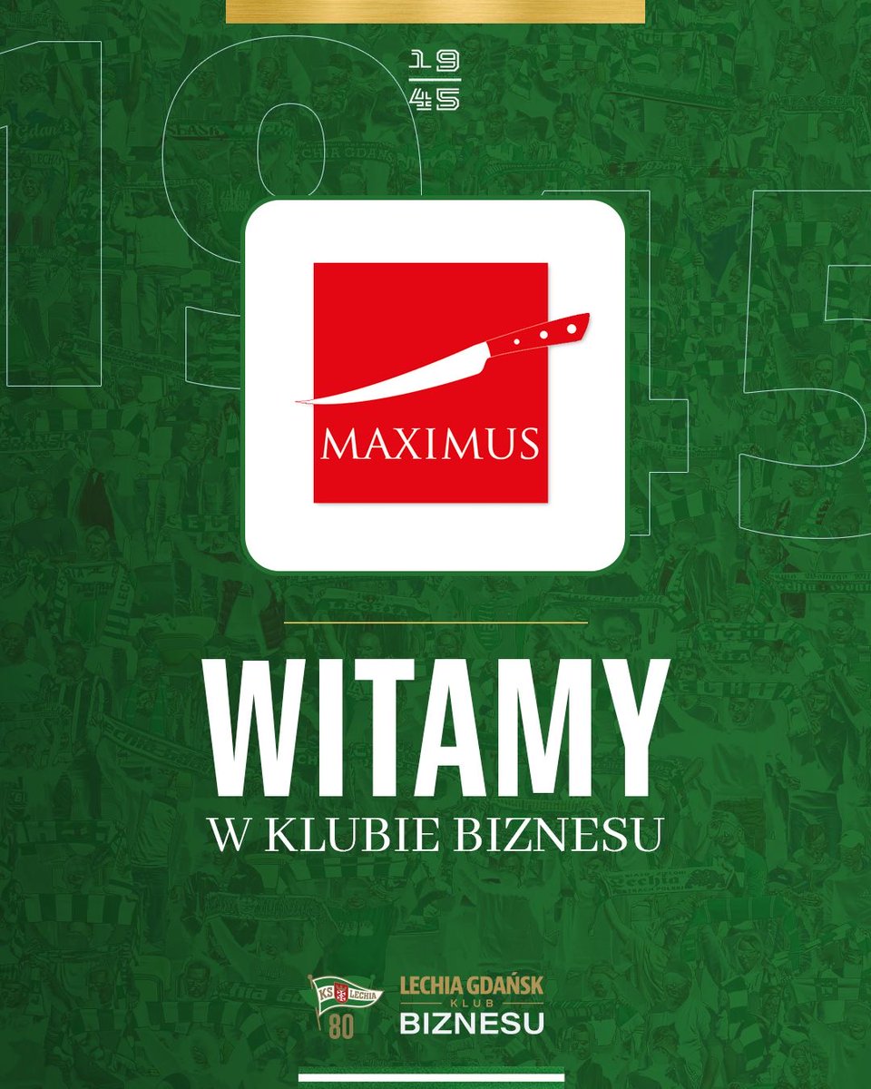 Nowy tydzień rozpoczęty, więc można ogłaszać, że firma Mᴀxɪᴍᴜs dołączyła właśnie do Klubu Biznesu Lechii Gdańsk 💥 Cieszymy się na współpracę 🤝

Więcej znajdziecie na stronie 👉 maximusgdansk.pl