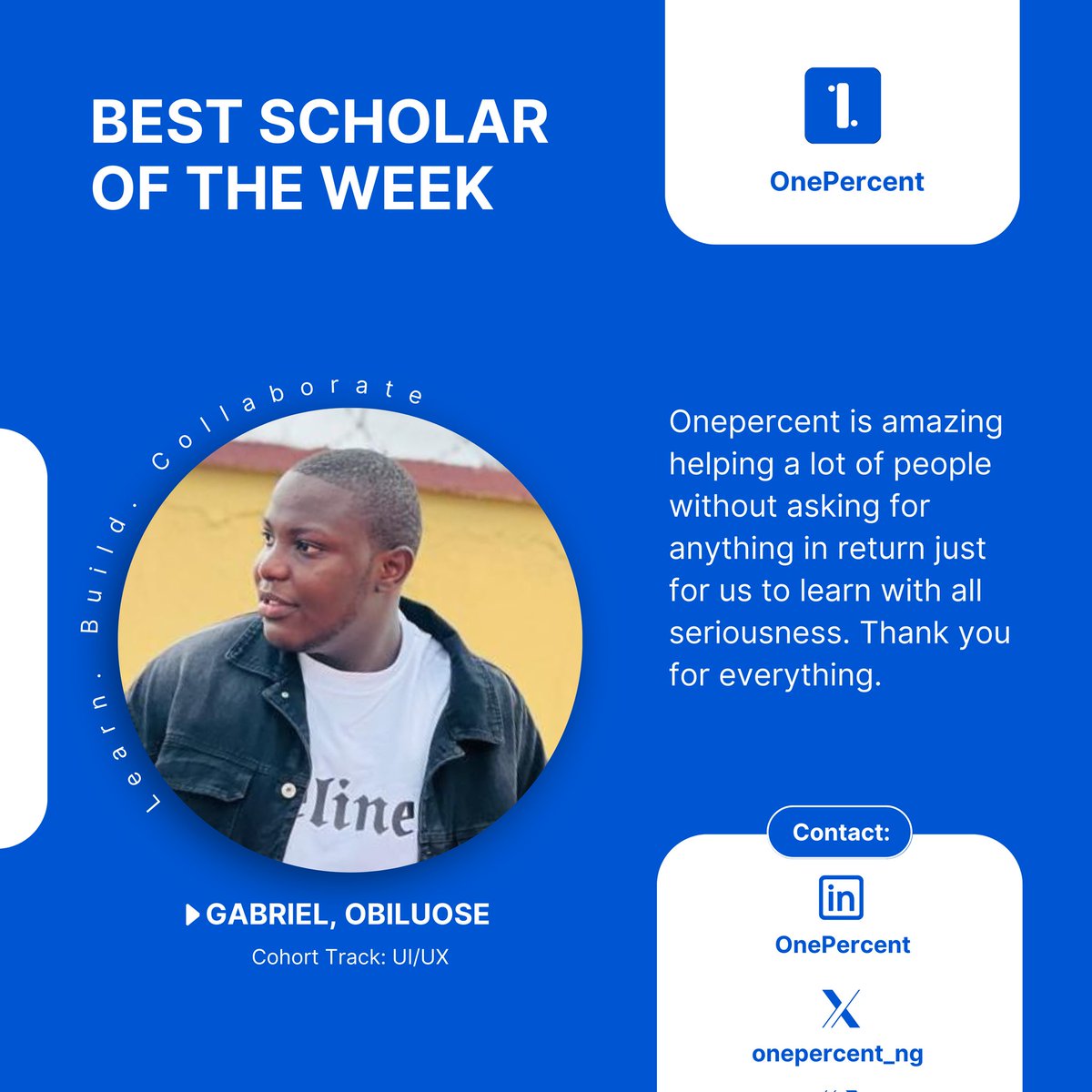 Meet our Scholar for the week <a href="/Obiluose13/">主SHADOW</a> from #UIUX track. He efforthas took him far learning UX experience design and projecting user centered designs. Congratulations <a href="/Obiluose13/">主SHADOW</a>