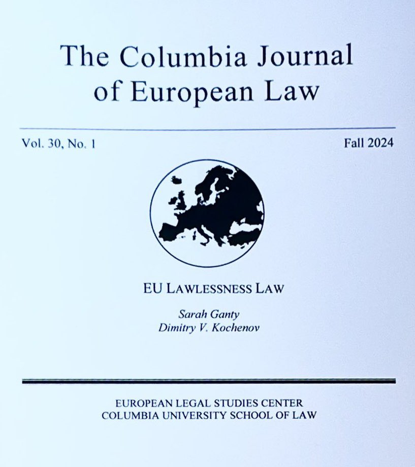 Dimitry Kochenov (@profkochenov) on Twitter photo <a href="/guilleiniguezm/">Guillermo Íñiguez</a> <a href="/CEUDemInst/">CEU Democracy Institute</a> 3/7
➖The smooth functioning of the EU's death machine at the borders of Europe summoning EU law at the service of lawlessness and mass torture, aka EU Lawlessness Law (with <a href="/SarahGanty/">Sarah Ganty</a>): papers.ssrn.com/sol3/papers.cf… <a href="/guilleiniguezm/">Guillermo Íñiguez</a> <a href="/CEUDemInst/">CEU Democracy Institute</a> 3/7
➖The smooth functioning of the EU's death machine at the borders of Europe summoning EU law at the service of lawlessness and mass torture, aka EU Lawlessness Law (with <a href="/SarahGanty/">Sarah Ganty</a>): papers.ssrn.com/sol3/papers.cf…