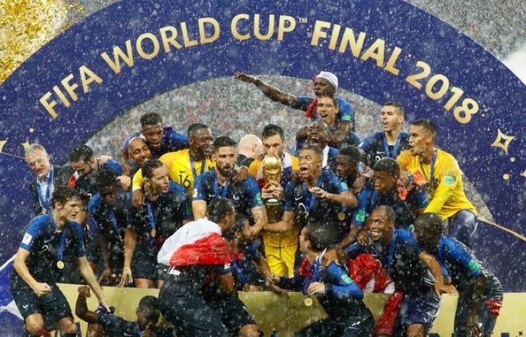 15 July 2018. France beat Croatia 4-2 in the Men’s FIFA World Cup Final at the Luzhniki Stadium, Moscow. It was the highest-scoring final since 1966 and the highest-scoring 90-minute final since 1958. It was the 2nd French victory and they won all knockout matches in 90 mins.