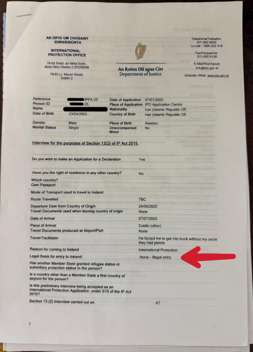 SteRedmondNP's tweet image. An easy open and shut case.
Illegal entry ✅
Safe Country ✅
Immediate Deportation back to Iran.
It's as simple as that.
But this one application has probably cost the tax payer thousands of Euro already.
Get them out.