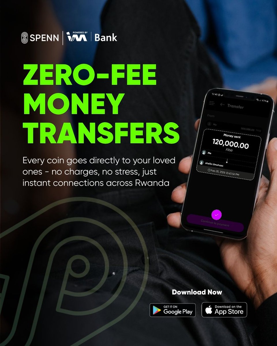 Sending money to family? Make it FREE with SPENN! 💸 No fees, no queues, just instant transfers. Your loved ones deserve the best! 👨‍👩‍👧‍👦
#FreeMoneytransfer #SPENN #Fintech #NoFees #Rwanda