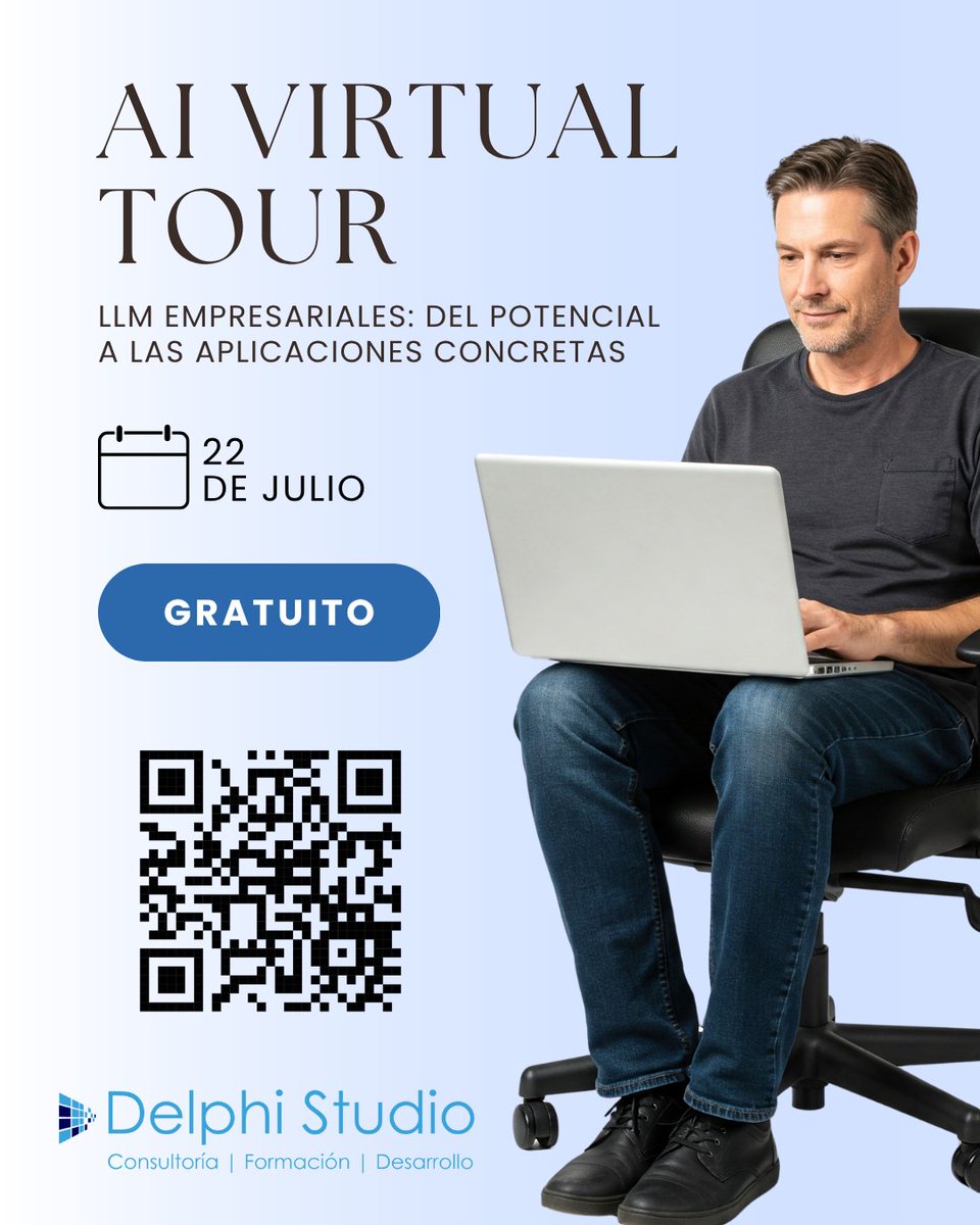 delphistudio_es's tweet image. Una sesión de diálogo virtual GRATUITA para analizar tus necesidades operativas y descubrir cómo los modelos de lenguaje locales pueden transformarse en soluciones tangibles para tu empresa.

¿Qué esperas? ¡Reserva tu plaza ahora! Plazas limitadas.

➡ delphistudio.es/ai-virtual-tou…