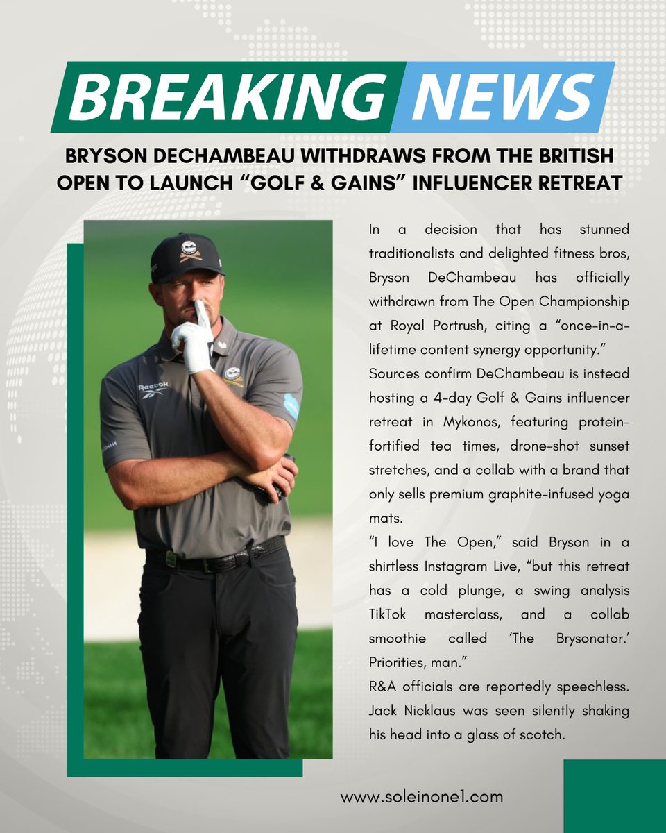 WHAT THE HELL 🤯 

#golf #theopen #breakingnews #brysondechambeau