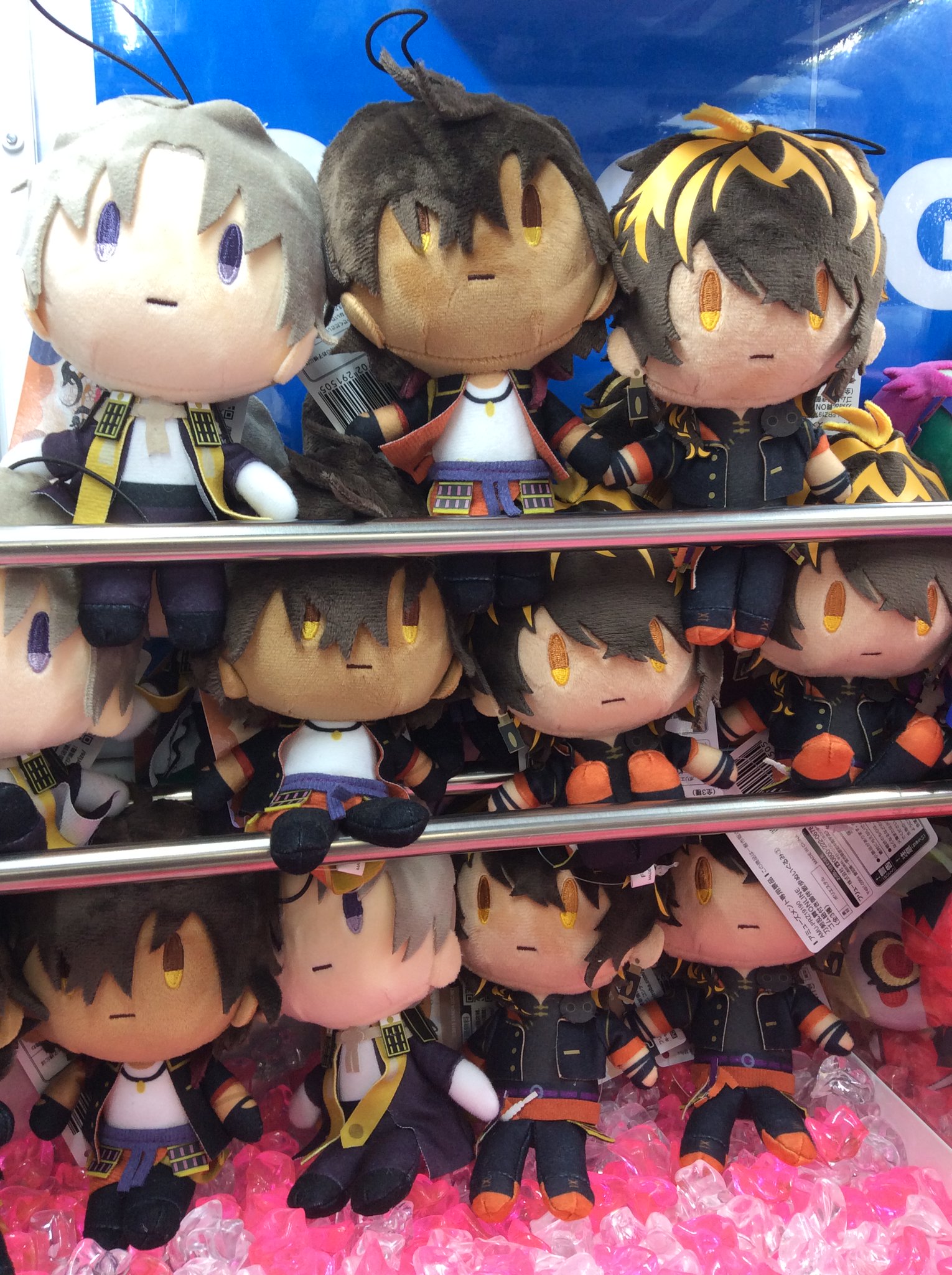 ❤コンプリート❤ゴム紐付き御伴散歩ぬいぐるみ③　マスコット 刀剣乱舞ONLINE ゴム紐付き御伴散歩ぬいぐるみ(3) 全3種 - メルカリ