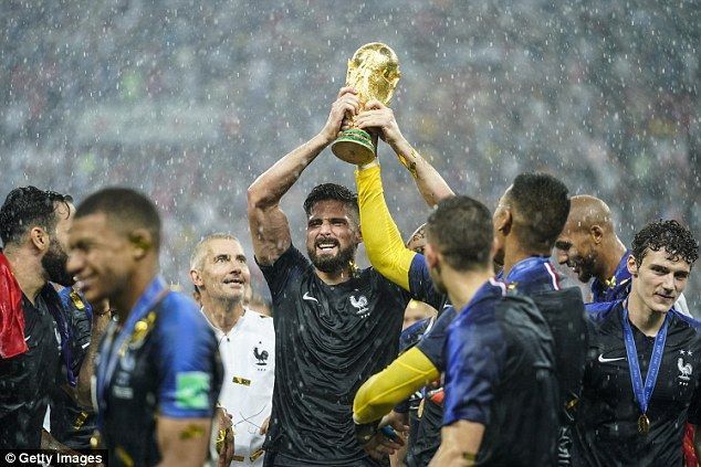 On this day: 2018 - Olivier Giroud won the World Cup with France as a Chelsea player. #cfcHeritage #Chelsea