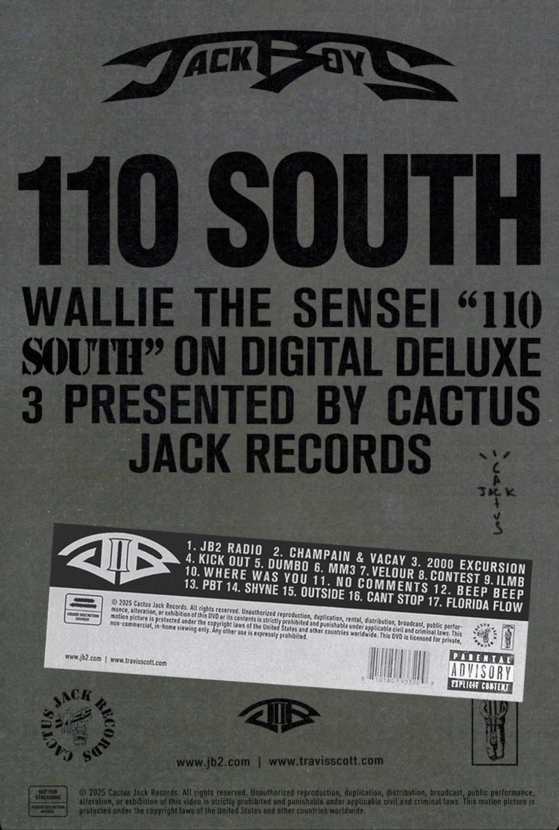 RodeoTheAlbum's tweet image. JACKBOYS 2 DIGITAL DELUXE
1. Travis Scott - DA WIZARD
2. Sheck Wes ft. Yeat - TRIP OUT
3. Wallie the Sensei - 110 SOUTH