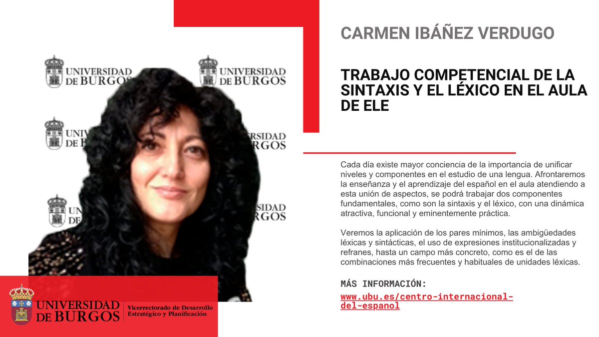 Centro Internacional del Español | UBU (@incourses_ubu) on Twitter photo Arranca el segundo día del curso de formación de profesorado de ELE con Carmen Ibáñez Verdugo✨📚 Nuevas ponencias, nuevas ideas y muchas ganas de seguir aprendiendo juntos. ¡Gracias por acompañarnos! #ELE #formacióndocente <a href="/UBUEstudiantes/">Universidad Burgos</a> Arranca el segundo día del curso de formación de profesorado de ELE con Carmen Ibáñez Verdugo✨📚 Nuevas ponencias, nuevas ideas y muchas ganas de seguir aprendiendo juntos. ¡Gracias por acompañarnos! #ELE #formacióndocente <a href="/UBUEstudiantes/">Universidad Burgos</a>