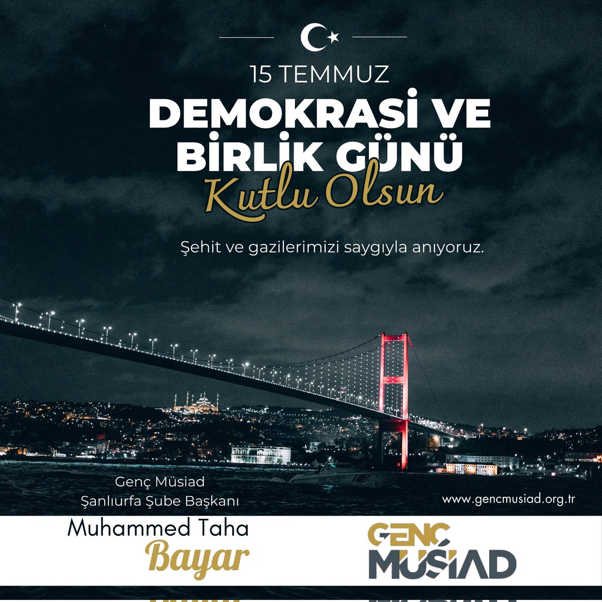 🇹🇷 15 Temmuz: İradenin ve İnancın Zaferi

Bir gece, karanlık çöktü sanıldı bu topraklara…
Ama unutuldu bir şey: Bu millet, yıldızları sadece gökte değil, yüreğinde taşır.

15 Temmuz, tanklara karşı inançla yürüyenlerin, kurşunlara karşı bayrağını siper edenlerin gecesidir.