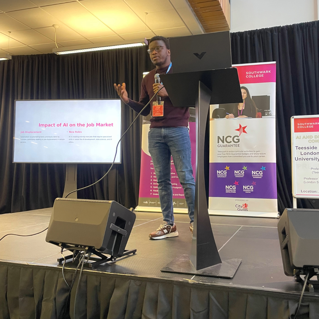This year's #WorldYouthSkillsDay theme is Youth Empowerment through AI and #DigitalSkills

Our recent AI and Digital World Conference provided students with immersive learning to prepare them for the future of work. 

orlo.uk/5Ee6R

#SouthwarkCollege