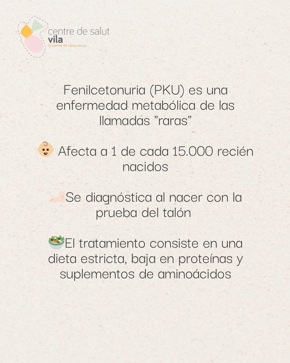 primariaasef's tweet image. El pasado 28 de Junio fue el Día Mundial de la Fenilcetonuria.
VIA C.S VILA
@salutgoib
@ibsalut
@asef_ibsalut
#fenilcetonuria
#pku
#investigacion
#enfermedadesraras