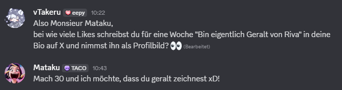 Leute. Ihr habt nur einen Job.
und ich dann auch einen für <a href="/Matakuwu/">Mataku | Eldritch Editor ⛓️</a>