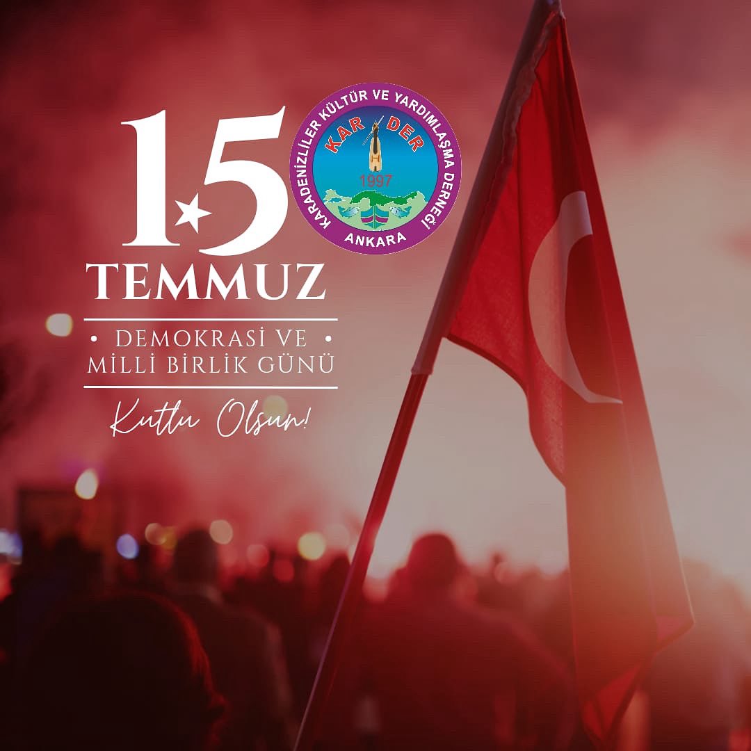 Demokrasimiz ve milli birliğimiz daim olsun. Aziz şehitlerimizi rahmetle anıyoruz. Unutulmamalı.