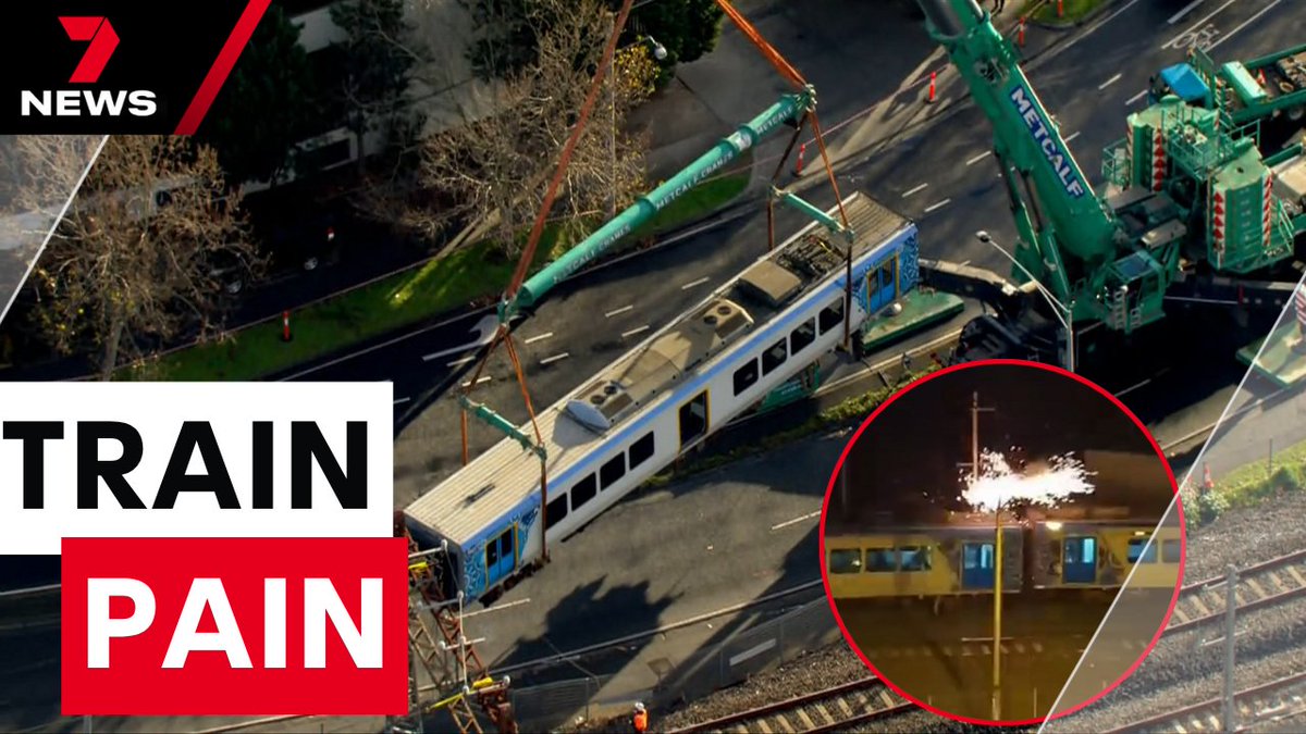 More than 100,000 train passengers are in limbo across Melbourne’s northeast after a derailment in Clifton Hill. It happened two days ago, but engineers are warning the problem will not be fixed until Monday at the earliest. youtu.be/Q5ExbHmdJ2w <a href="/SaraJones_7/">Sara Jones</a> #7NEWS