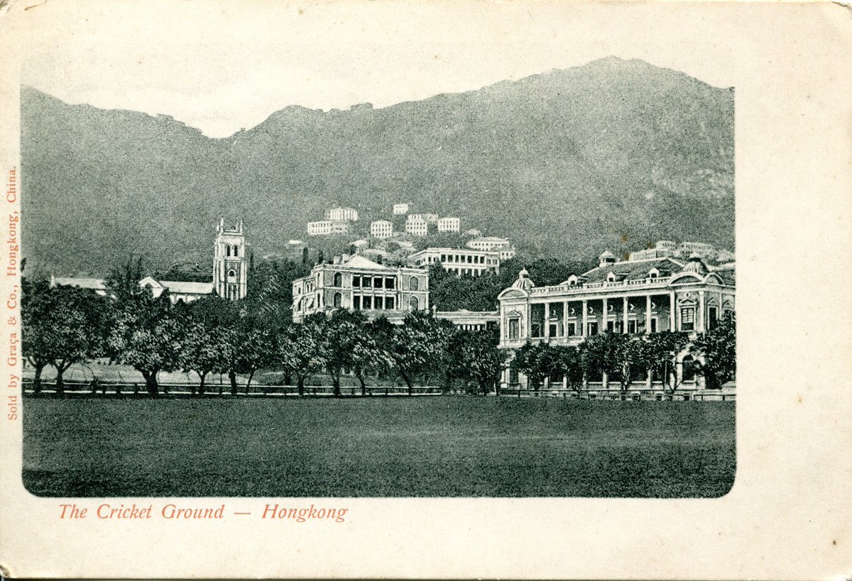 archivist_al's tweet image. After the excitement yesterday it's @MCCOfficial vs. Hong Kong CC, who have a long history & picturesque ground, below shows a notebook of scores of rivalry between Hong Kong & Shanghai, both teams were involved in a tragic boat accident in 1892, still a very active sports club