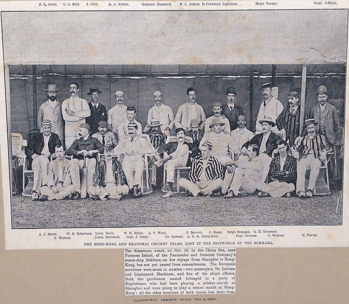 archivist_al's tweet image. After the excitement yesterday it's @MCCOfficial vs. Hong Kong CC, who have a long history & picturesque ground, below shows a notebook of scores of rivalry between Hong Kong & Shanghai, both teams were involved in a tragic boat accident in 1892, still a very active sports club