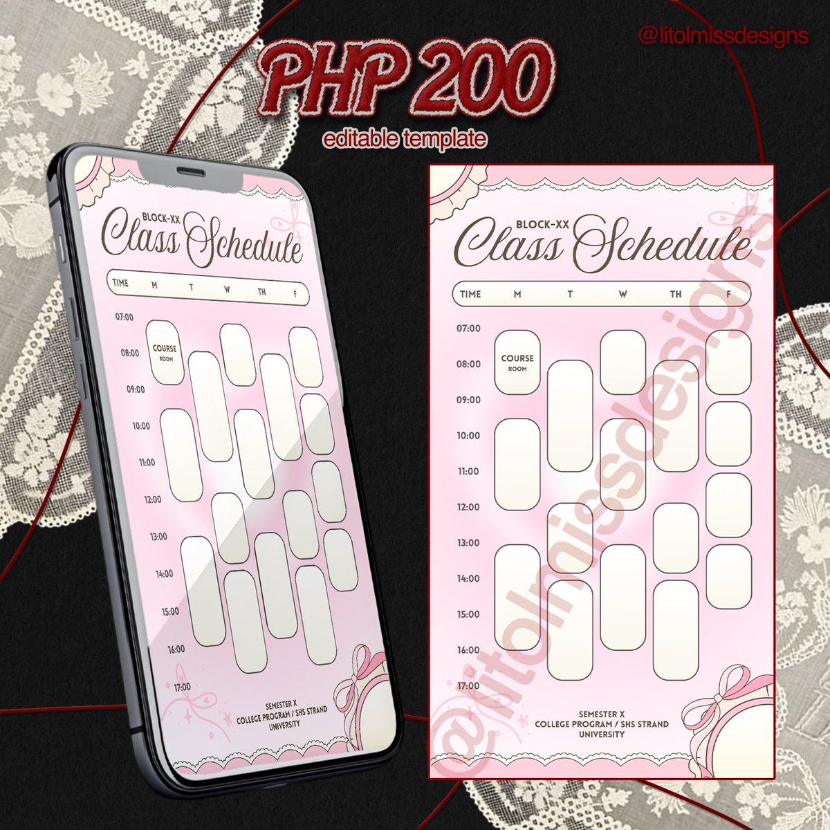 litolmissdesign's tweet image. ✨ Want something more personal?
Customized designs available for ₱250–₱300!

📩 Message me to order!

#graphicdesign #artph #classschedule

(2/4)