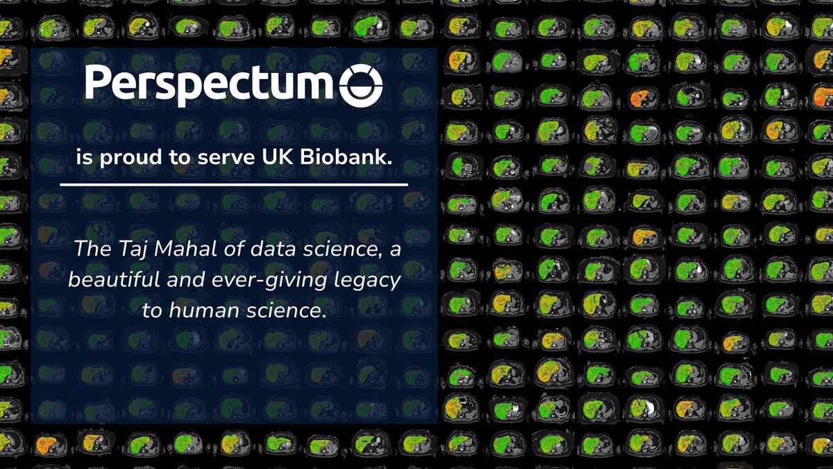 Twenty years ago it was a crazy idea to scan 100,000 people with state-of-the-art MRI. Now it’s done, and everyone in the UK and the world can now benefit.

Perspectum is proud to serve UK Biobank - the Taj Mahal of data science, a beautiful legacy to human science.

#Perspectum
