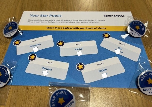 Our students have been fully in their <a href="/SparxMaths/">SparxMaths</a>  this year! Our star pupils have received recognition for their committment to learning and developing their fluency in maths. Superb. #MathsIsWhereItIsAt ➗️➕️👩‍🎓