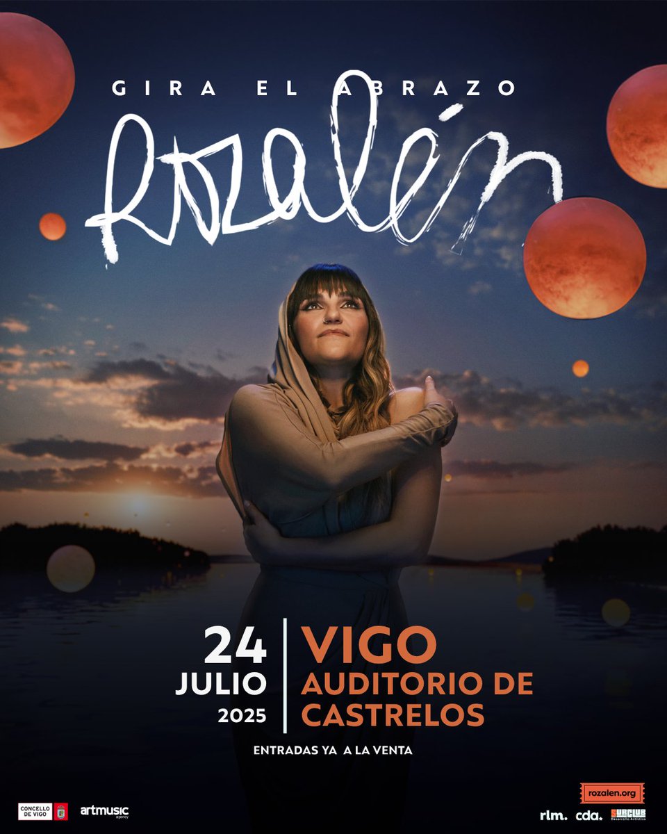 Este verano, Rozalén llega al Auditorio de Castrelos para ofrecer uno de los conciertos más esperados de la temporada. Será el 24 de julio, una noche mágica para disfrutar de su música cargada de emoción y verdad

🎟️Entradas a la venta, infórmate en vigoenfestas.cliqueo.es