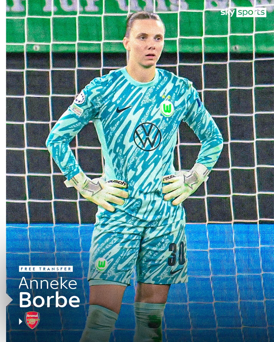 Arsenal have signed 24-year-old German goalkeeper Anneke Borbe on a free transfer after her contract expired at Wolfsburg 📝✅