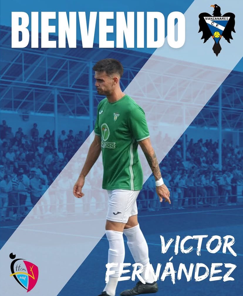 #PreferenteCLM | Fichaje

El <a href="/Manzanares_CF_/">Manzanares CF 🦅💙</a> hace oficial el fichaje de Víctor Fernández, delantero procedente del <a href="/CdbHerencia/">Herencia CF</a> donde el pasado curso disputaba 31 partidos como titular anotando 12 goles.