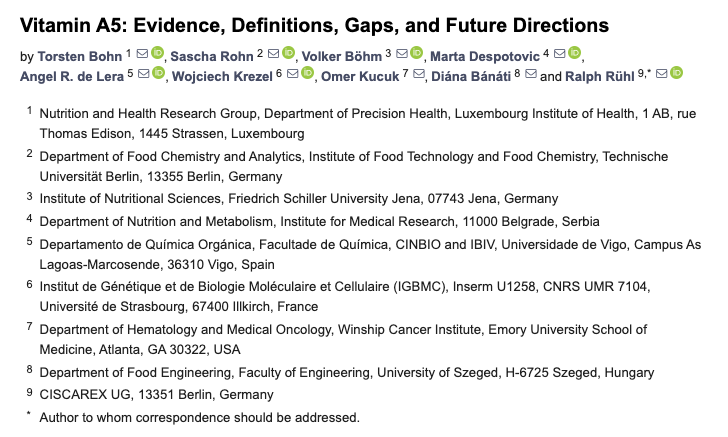 🧠 ¿Y si una de las claves olvidadas para tu salud mental fuera… una vitamina que no sabías que existía?

👀 Te presento la vitamina A5, un micronutriente esencial que está empezando a reescribir lo que creíamos saber sobre la nutrición.

Abro hilo 🧵👇