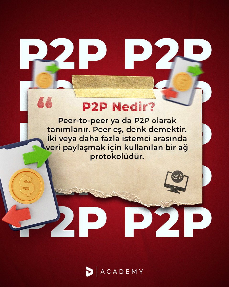 P2P Nedir❓

#dyorex #academy #p2p #kripto