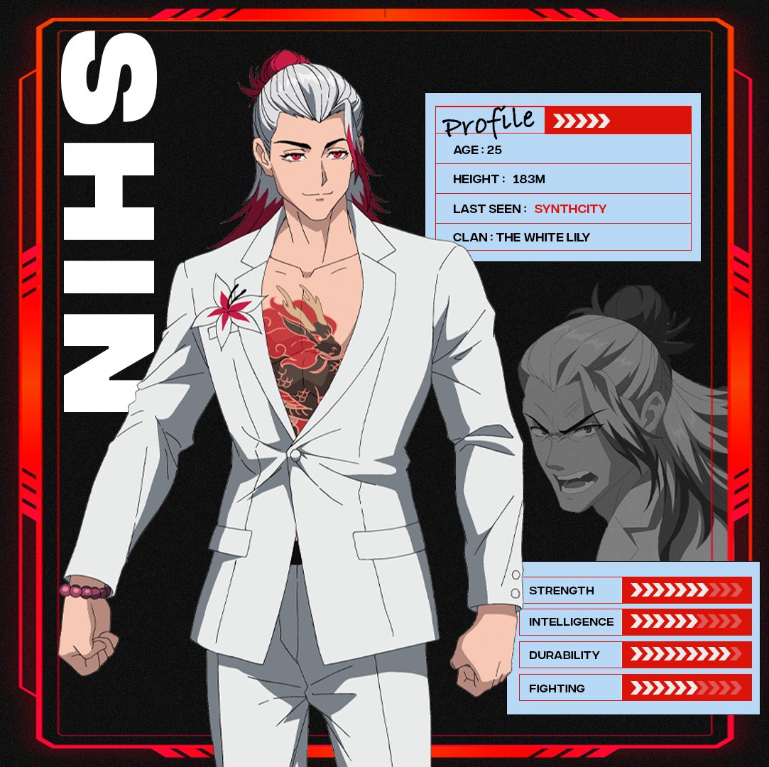 Quick to act. Stubborn when it matters.
Respected by those who recognize pure strength.

This is Shin.
