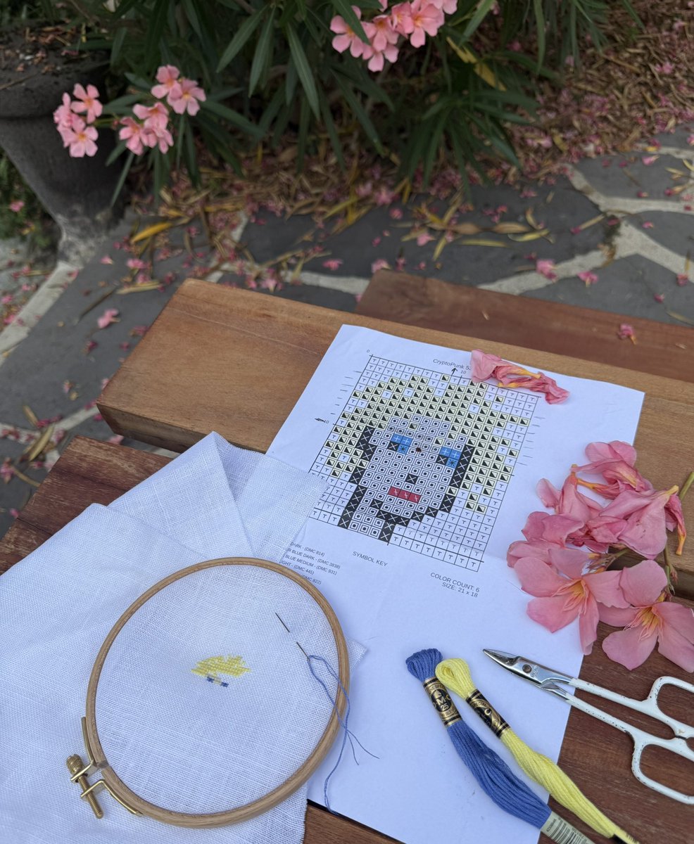 🌸💕🌸

Work in Progress 🌸

I’ve started an embroidery, Suzanne’s Punk, a Collector for whom I have great admiration and affection. 
I’m stitching it in cross-stitch on linen fabric. 
Linen is a very beautiful fabric.
I’m thinking of making more.
Next will be Mani’s.

I also