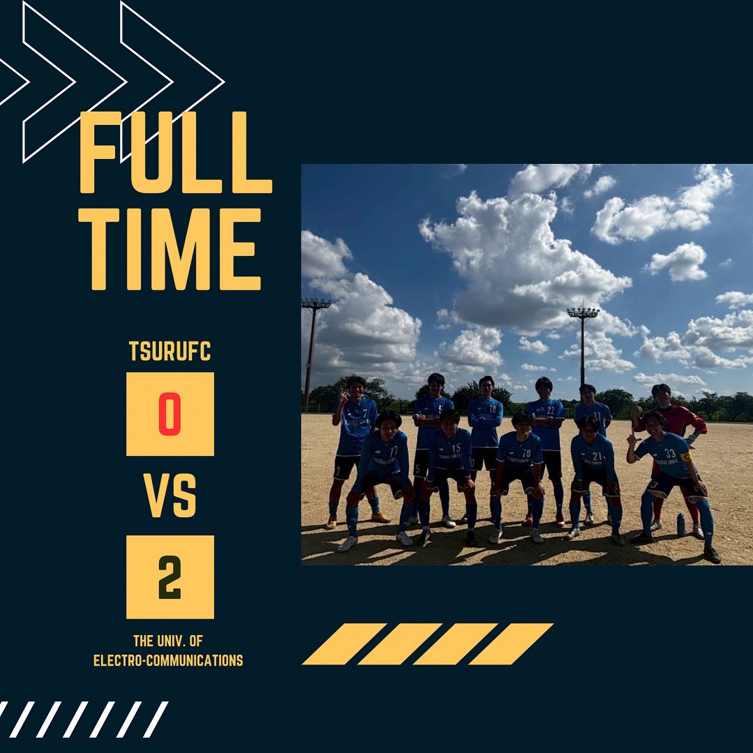 tsuru_fc's tweet photo. 【試合結果】

［練習試合］

VS電気通信大学

1本目0-0
2本目0-1
3本目0-0
4本目0-1

total 0-2 

得点者　なし

本日もそれぞれの場所から応援ありがとうございました。

#jufa #jufatokyo #都学連 #東京都三部リーグ #大学サッカー #都留文科大学 #春から都留文 https://t.co/HbIewFjJNO