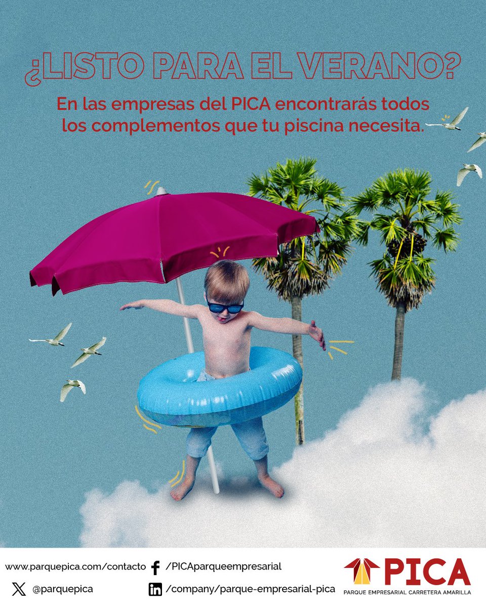 P. Empresarial PICA (@parquepica) on Twitter photo 🌞 ¿Listo para el #verano?
🏖️ ¡En las empresas del <a href="/ParquePICA/">P. Empresarial PICA</a> encontrarás todos los complementos que tu piscina necesita!
#SevillaHoy
🌐 Visítanos en parquepica.com 🌞 ¿Listo para el #verano?
🏖️ ¡En las empresas del <a href="/ParquePICA/">P. Empresarial PICA</a> encontrarás todos los complementos que tu piscina necesita!
#SevillaHoy
🌐 Visítanos en parquepica.com