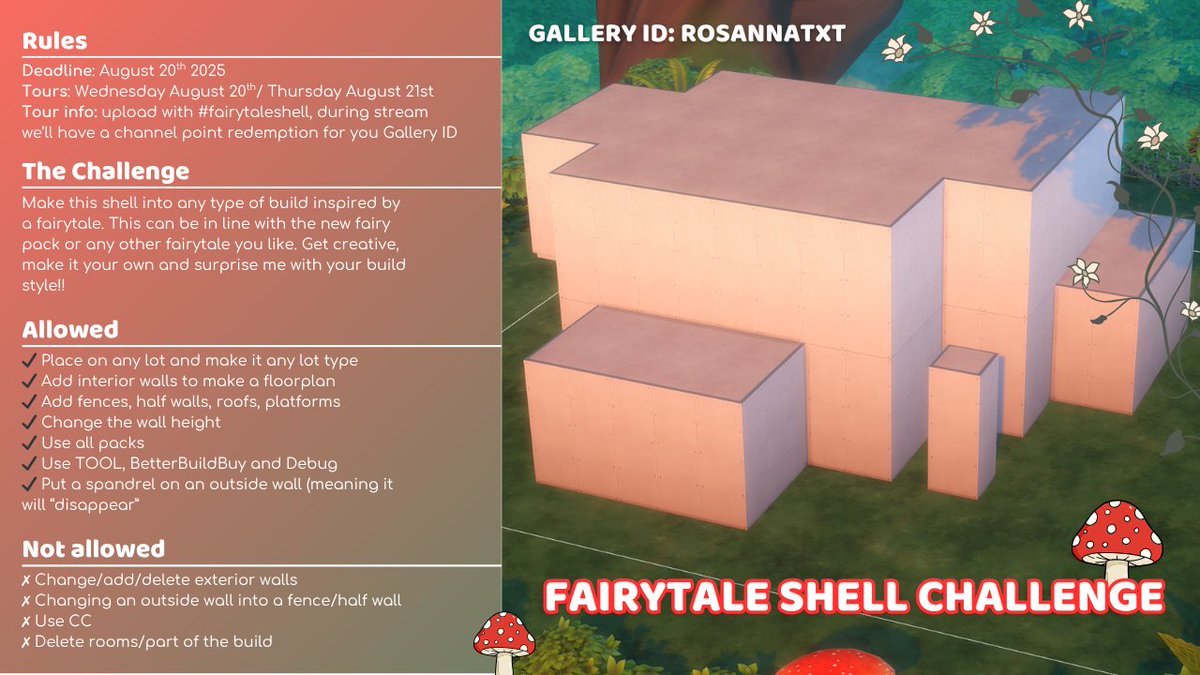 RosannaTxt's tweet image. β¨π NEW SHELL CHALLENGE ALERT πβ¨
In honor of the new pack, but absolutely not exclusive to people who have the new pack, I made a new shell challenge!!
Would love to see what you all can do with this one π§πΌ