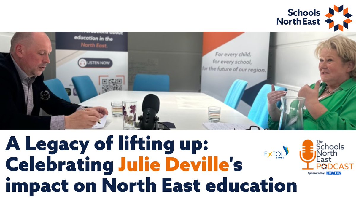 Schools North East (@schoolsne) on Twitter photo As the end of the academic year approaches, itās a time for reflection and, for some, a farewell.
Today, we shine a spotlight on Julie Deville, CEO of <a href="/extoltrust/">Extol Trust</a>, who is set to retire after more than 40 years of commitment to NE education.
Full story: schoolsnortheast.org/news/a-legacy-⦠As the end of the academic year approaches, itās a time for reflection and, for some, a farewell.
Today, we shine a spotlight on Julie Deville, CEO of <a href="/extoltrust/">Extol Trust</a>, who is set to retire after more than 40 years of commitment to NE education.
Full story: schoolsnortheast.org/news/a-legacy-ā¦