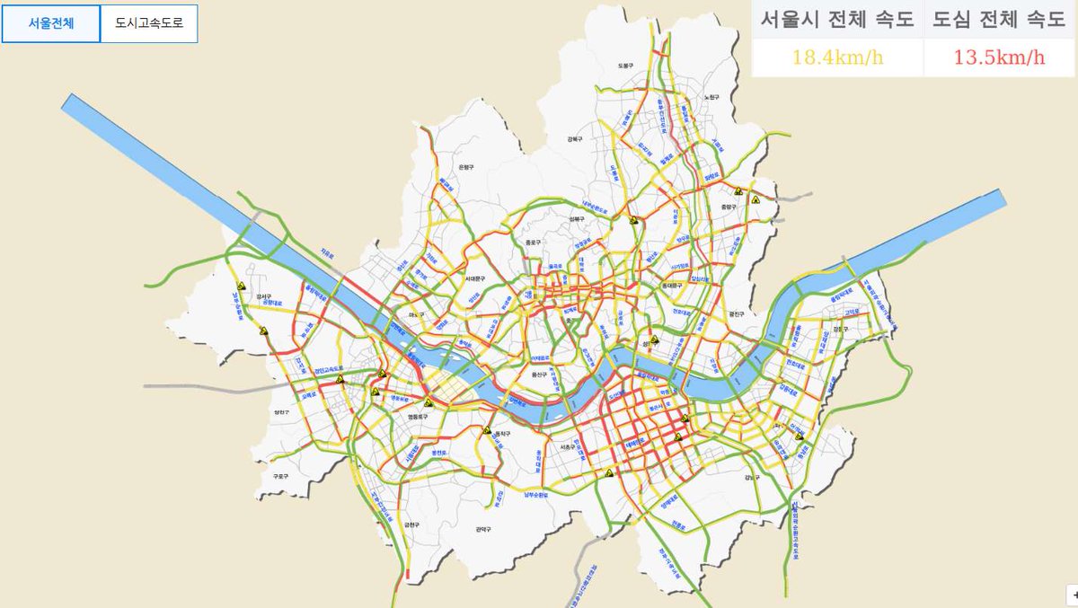 [18:00] 이 시각 서울시 소통상황입니다.