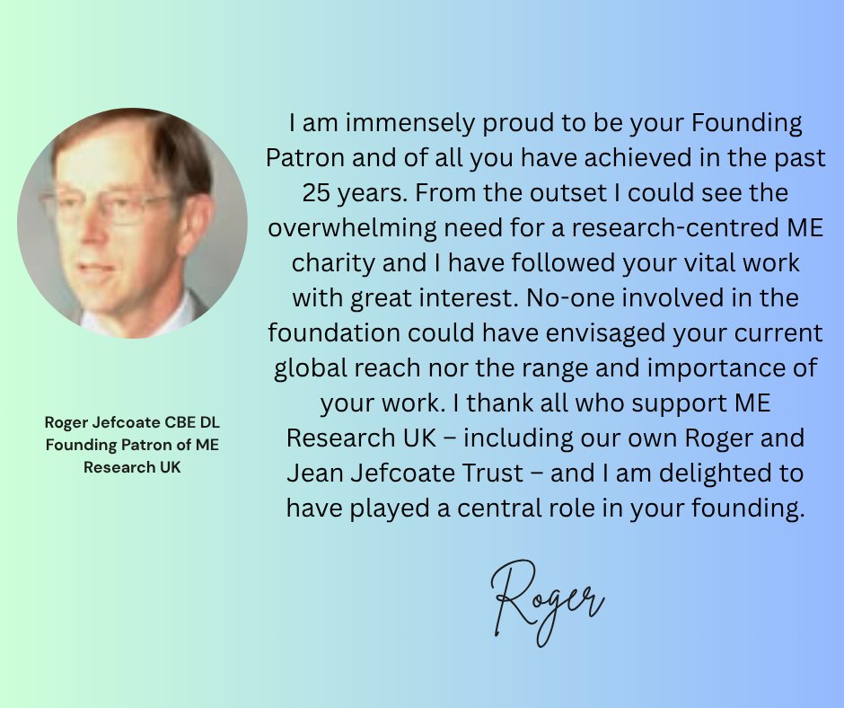 MEResearchUK's tweet image. This year, we mark 25 years of ME Research UK.
While we have made significant strides with nearly £5m invested in global ME research, there is still so much more to accomplish.
Let us reflect on our journey and embrace the future together!