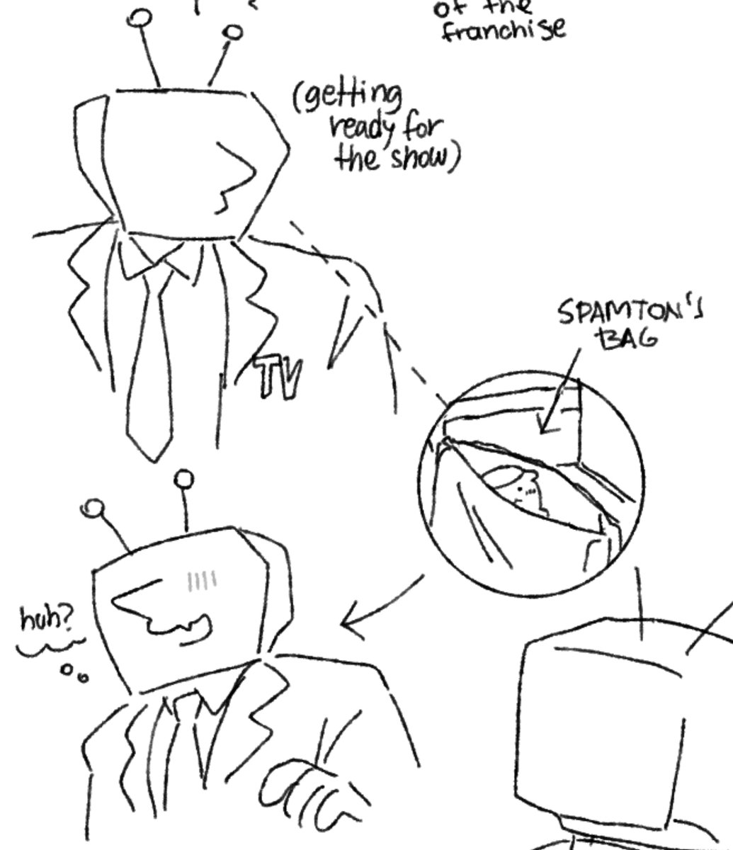 outerspaceboyy_'s tweet photo. im cooking smth i swear, have these stupid doodles that don make sense for now #spamtenna #spamton #tenna #DELTARUNE #deltarunefanart #DeltaruneChapter3 https://t.co/ZEOeTxv0Dx