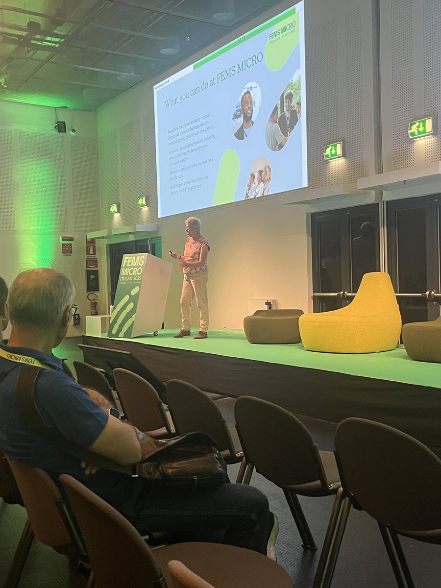 OttoOrtegaM's tweet image. Great start of FEMS2025, newcomers session, opening plenaries and keynote lecture. Nice venue. @cimab_uacam @FEMSmicro