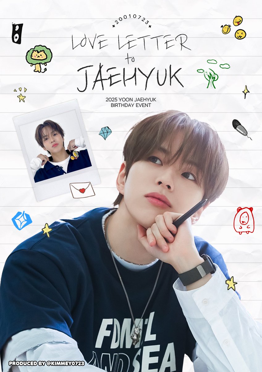 KIMMEY0723's tweet photo. 𝟤𝟢𝟤𝟧 ᴊᴀᴇʜʏᴜᴋ ʙ-ᴅᴀʏ ᴄᴀꜰᴇ ᴇᴠᴇɴᴛ

╭━━━━━━━━━━━━━╮
  𝗟𝗢𝗩𝗘 𝗟𝗘𝗧𝗧𝗘𝗥 𝘁𝗼 𝗝𝗔𝗘𝗛𝗬𝗨𝗞 💌𓈒𓏸⌇
╰━ｖ━━━━━━━━━━━╯

✎️ꪑ 𝟬𝟳.𝟮𝟮 ~ 𝟬𝟳.𝟮𝟯
✎️ꪑ 𝗖𝗔𝗙𝗘 𝗕𝗢𝗡𝗡𝗜𝗘
💌 #재혁이에게_24년차_연애편지

#윤재혁 #YOONJAEHYUK #ジェヒョク #TREASURE #트레저