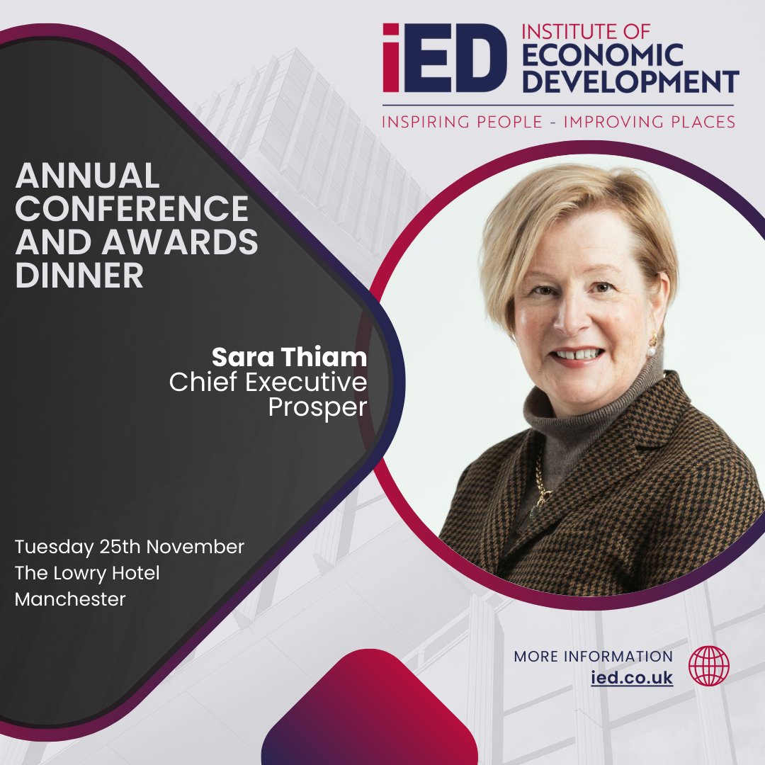 theIED's tweet image. We are delighted to announce that Sara Thiam, Chief Executive @ProsperScot, will be speaking at #IEDConf2025 on 'Delivering Clean Power and Energy Security'.
Book your place here: sasevents.eventsair.com/ied-conference…
View the agenda here: sasevents.eventsair.com/ied-conference… #economicdevelopment