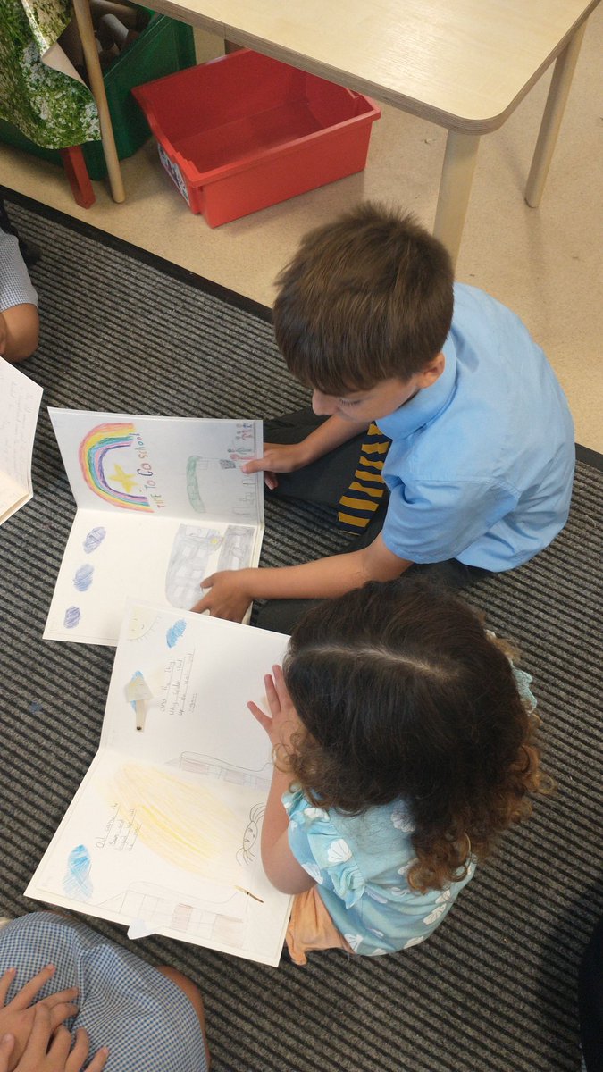 Class Five visited Nursery this morning to share our pop-up books. What  lovely time shared together and such good listeners!