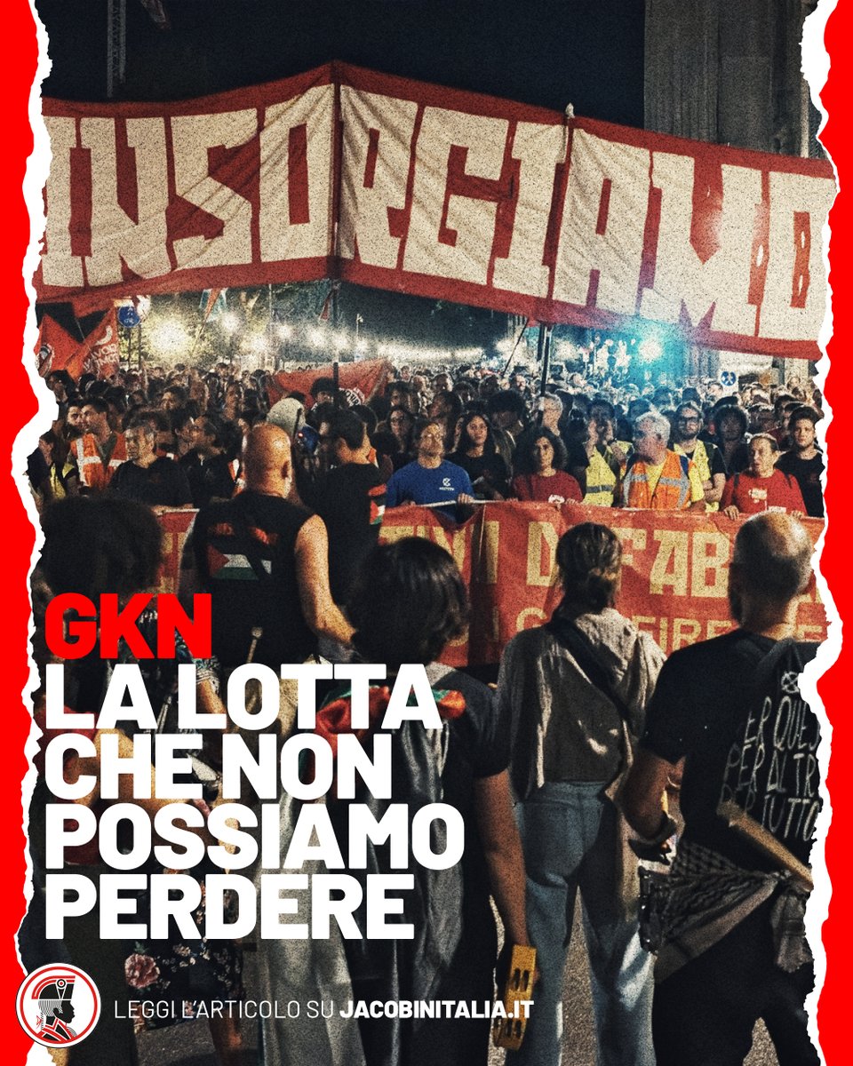 JacobinItalia's tweet image. Serve un&apos;ultima spallata per permettere alla vertenza Gkn di vincere e alla reindustrializzazione dal basso di partire. E per rafforzare il rilancio di tutti i percorsi di movimento

👉 jacobinitalia.it/gkn-la-lotta-c…

Foto di Lorenzo Boffa