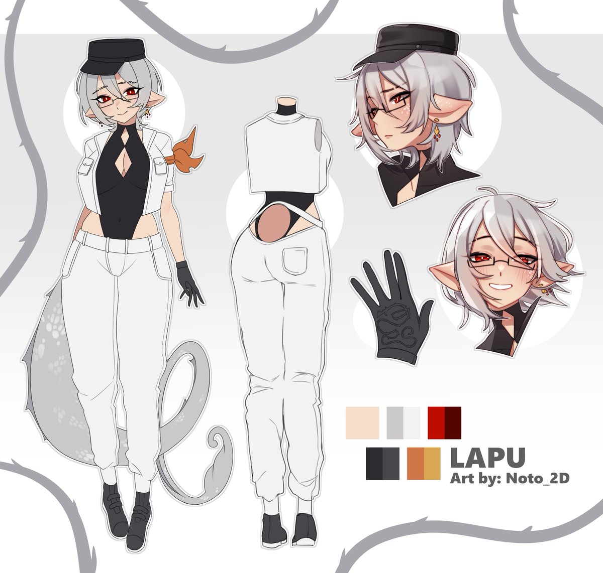 LapuVT's tweet image. HII VILLAGERS! (^..^)ノ
Lindworm Scholar and sweaty gamer. 🐍🐉
「 ✦ DEBUT JULY 22nd ✦ 」
Souls like enthousiast and story game lover, looking to explore variety! 🎮📖
―――――✦❄️✦―――――
★ Model Art & Rig: @tanjo_v
★ Design Ref sheet: @Noto_2D
―――――✦❄️✦―――――